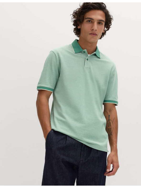 Marks & Spencer Polo majica Pique s naglašenim rubovima The Ultimate Marks & Spencer zelena