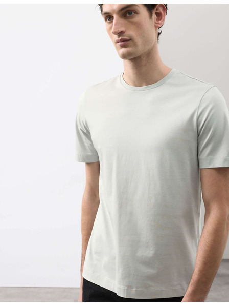 Marks & Spencer Majica od premium pamuke, uzan kroj Marks & Spencer srebrna