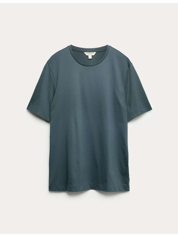 Marks & Spencer Majica od premium pamuka, uski kroj Marks & Spencer plava