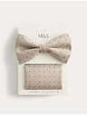 Marks & Spencer Set točkastog leptira i džepdane Marks & Spencer bež