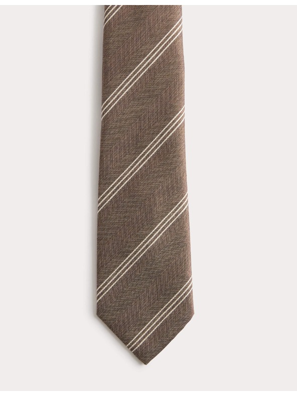 Marks & Spencer Prugasta kravata Marks & Spencer kremasta