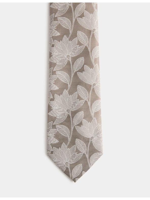 Marks & Spencer Cvjetna kravata s lepezom Marks & Spencer krem
