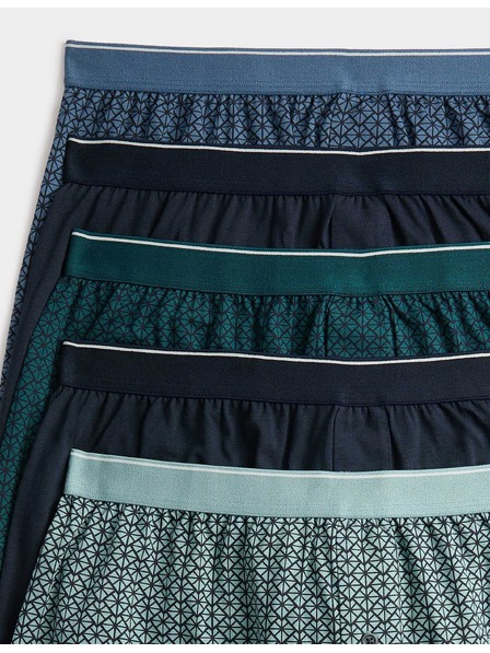 Marks & Spencer Bokser s geometrijskim uzorkom od 100% pamuka s tehnologijom Cool & Fresh™, 5 kom Marks & Spencer zelena