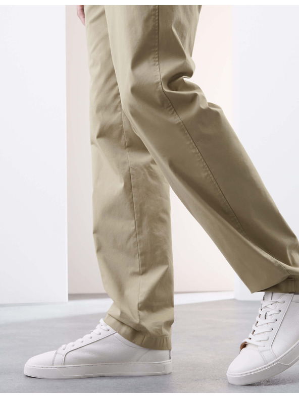 Marks & Spencer Super lagane chino hlače, normalna kroja Marks & Spencer bež