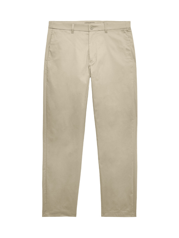 Marks & Spencer Super lagane chino hlače, normalna kroja Marks & Spencer bež