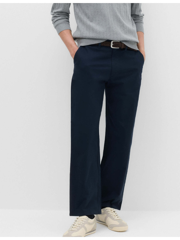 Marks & Spencer Elastične chino hlače labave kroje Marks & Spencer mornarsko plava