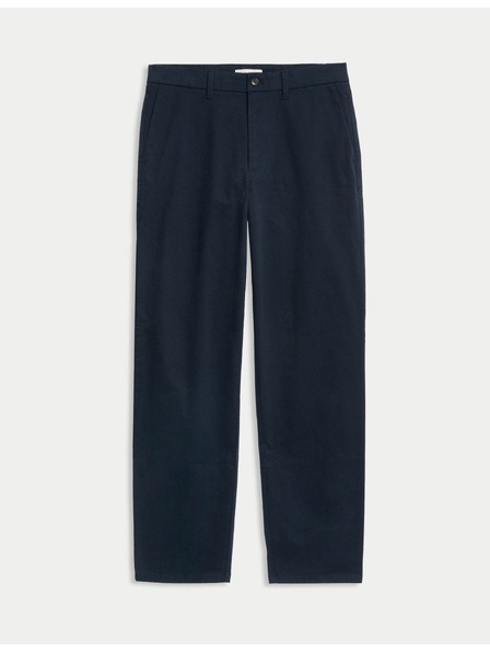 Marks & Spencer Elastične chino hlače labave kroje Marks & Spencer mornarsko plava