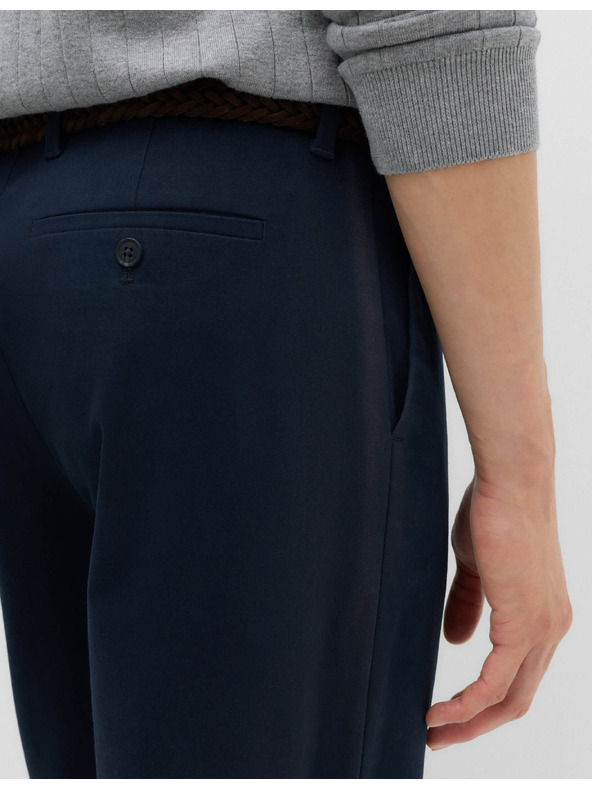 Marks & Spencer Elastične chino hlače labave kroje Marks & Spencer mornarsko plava