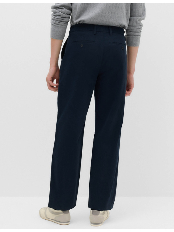 Marks & Spencer Elastične chino hlače labave kroje Marks & Spencer mornarsko plava