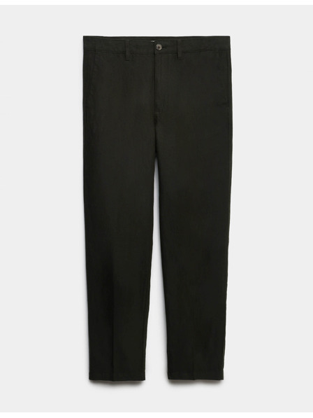 Marks & Spencer Chino hlače od mješavine lana, normalna kroja Marks & Spencer zelena