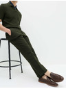 Marks & Spencer Chino hlače od mješavine lana, normalna kroja Marks & Spencer zelena