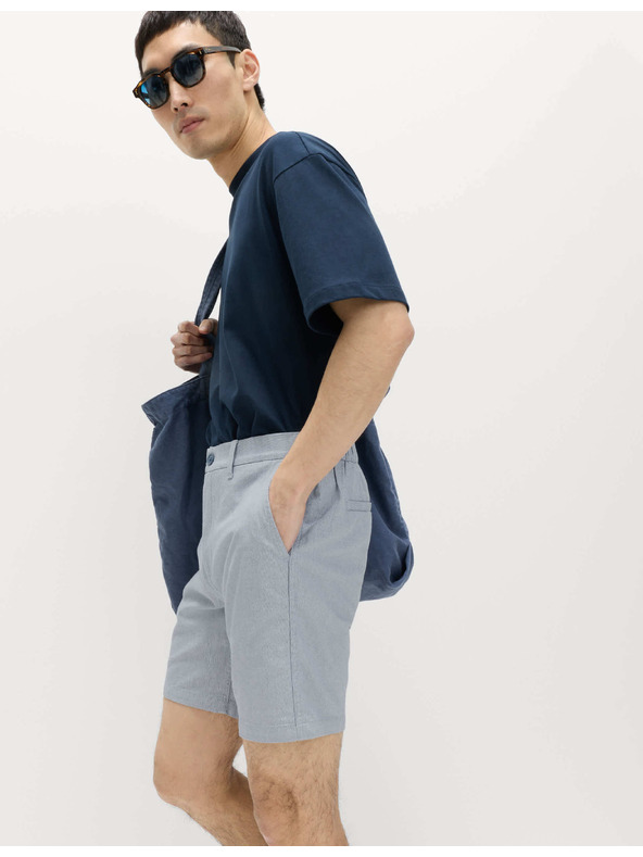 Marks & Spencer Chino šortke s djelomično elastičnim strukom Marks & Spencer plava