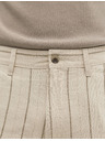 Marks & Spencer Chino šortke, od mješavine lana Marks & Spencer bež