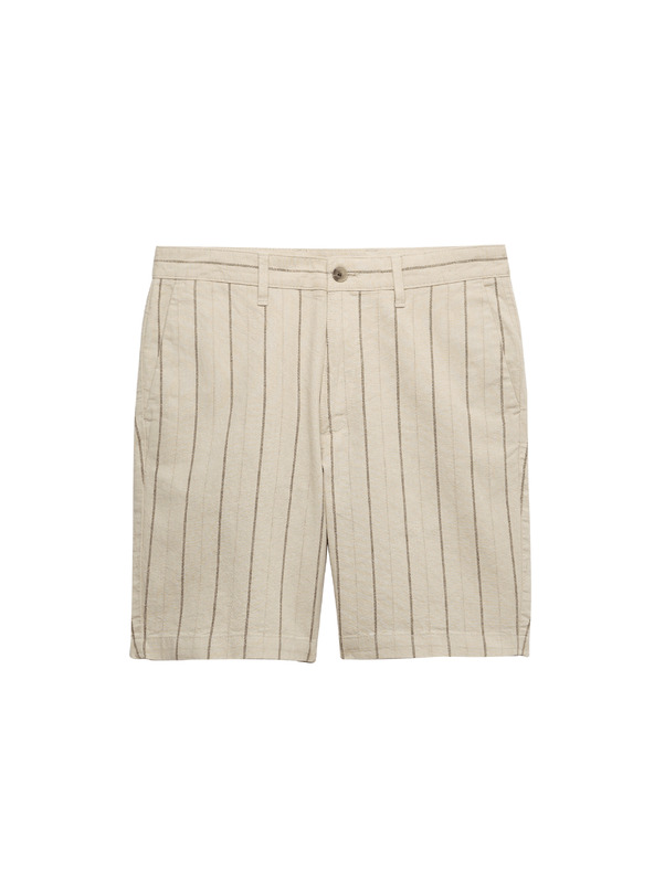 Marks & Spencer Chino šortke, od mješavine lana Marks & Spencer bež