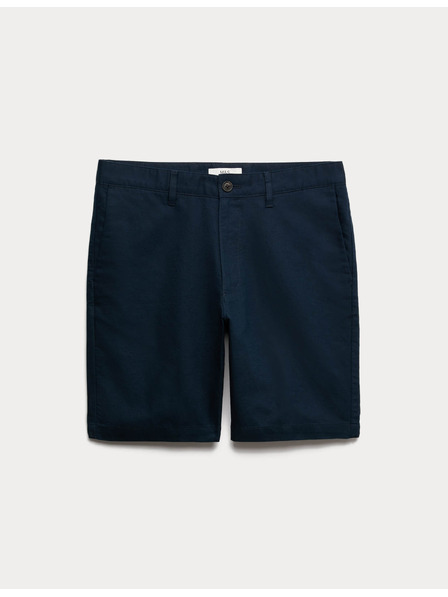 Marks & Spencer Chino šortke, od mješavine lana Marks & Spencer mornarsko plava
