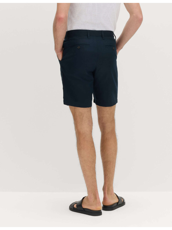 Marks & Spencer Chino šortke, od mješavine lana Marks & Spencer mornarsko plava