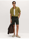 Marks & Spencer Chino šortke, od mješavine lana Marks & Spencer zelena