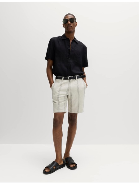 Marks & Spencer Chino šortke, od mješavine lana Marks & Spencer bež
