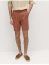 Marks & Spencer Chino šortke, od mješavine lana Marks & Spencer smeđa