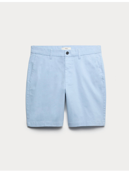 Marks & Spencer Elastične chino šortke, normalna kroja Marks & Spencer plava