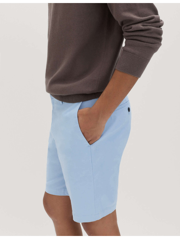 Marks & Spencer Elastične chino šortke, normalna kroja Marks & Spencer plava