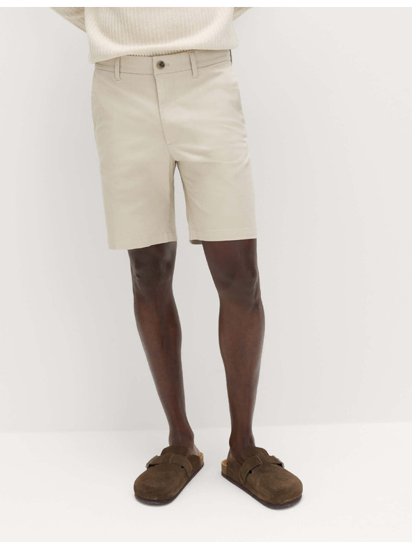 Marks & Spencer Rastežljive chino kratke hlače, normalan kroј Marks & Spencer bež