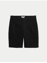 Marks & Spencer Elastične chino šortke, normalna kroja Marks & Spencer crna