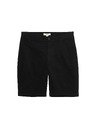 Marks & Spencer Elastične chino šortke, normalna kroja Marks & Spencer crna
