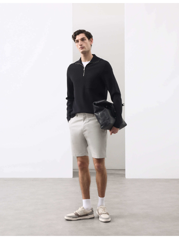 Marks & Spencer Lake chino kratke hlace uobičajenog kroja Marks & Spencer siva