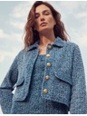 Marks & Spencer Skraćenu denim jaknu s teksturom Marks & Spencer mornarsko plava