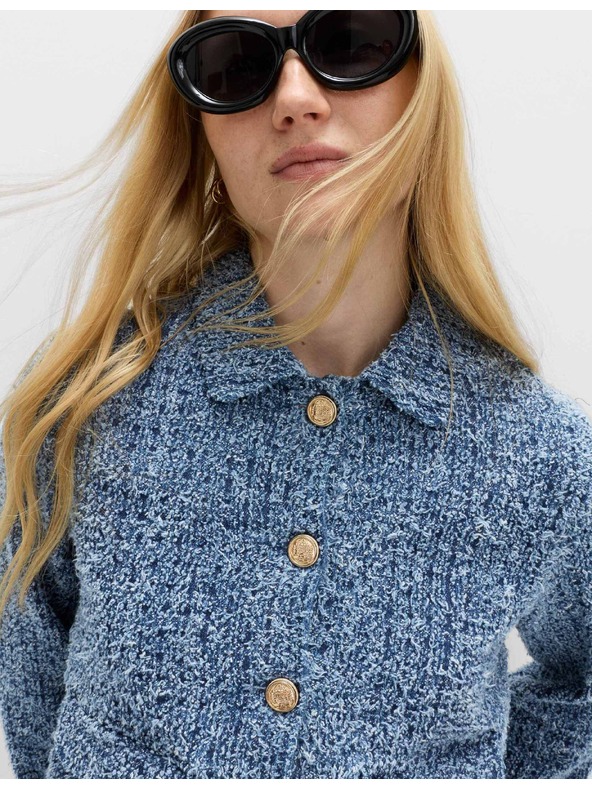 Marks & Spencer Skraćenu denim jaknu s teksturom Marks & Spencer mornarsko plava