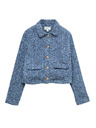 Marks & Spencer Skraćenu denim jaknu s teksturom Marks & Spencer mornarsko plava