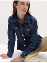Marks & Spencer Denim jaknu s ovratnikom i volanima Marks & Spencer mornarsko plava
