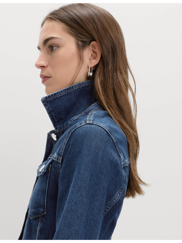 Marks & Spencer Denim jaknu s ovratnikom i volanima Marks & Spencer mornarsko plava