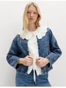 Marks & Spencer Progastanu denim jaknu bez ovratnika Marks & Spencer mornarsko plava