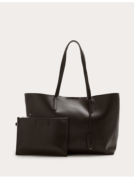 Marks & Spencer Torba za kupovinu od umjetne kože Marks & Spencer smeđa