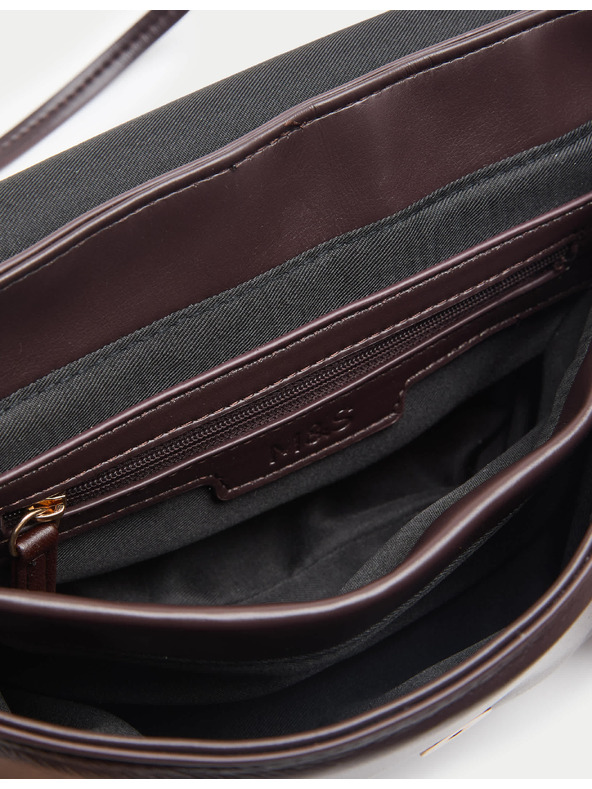Marks & Spencer Mini torba preko ramena s metalnim detaljima Marks & Spencer smeđa