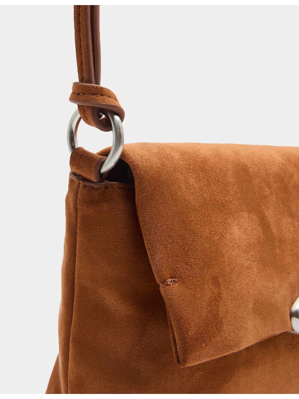 Marks & Spencer Mini torba preko ramena s metalnim detaljima Marks & Spencer smeđa