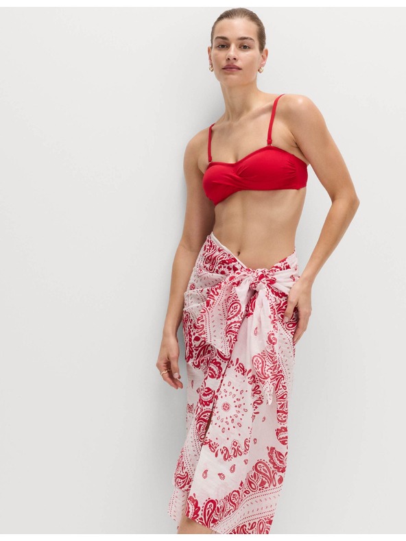 Marks & Spencer Sarong od čiste pamuke, s printom Marks & Spencer crvena