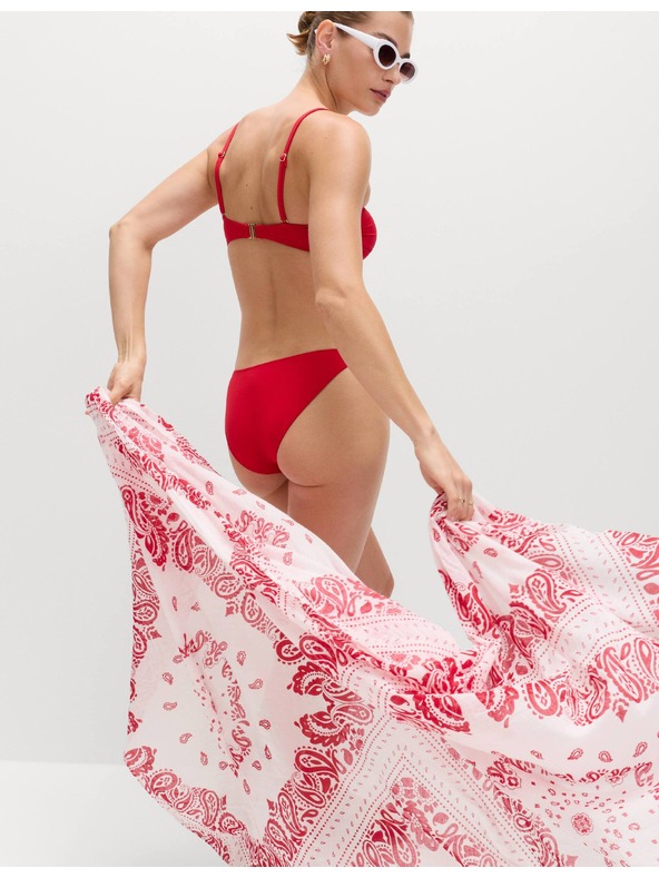 Marks & Spencer Sarong od čiste pamuke, s printom Marks & Spencer crvena