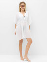Marks & Spencer Kaftan mini haljina od čiste pamuke s ukrasnim vezivanjem Marks & Spencer bijela