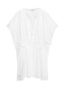 Marks & Spencer Kaftan mini haljina od čiste pamuke s ukrasnim vezivanjem Marks & Spencer bijela