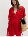 Marks & Spencer Kaftan mini haljine od čiste pamuke s dekorativnim vezivanjem Marks & Spencer crvena