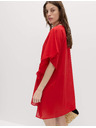 Marks & Spencer Kaftan mini haljine od čiste pamuke s dekorativnim vezivanjem Marks & Spencer crvena