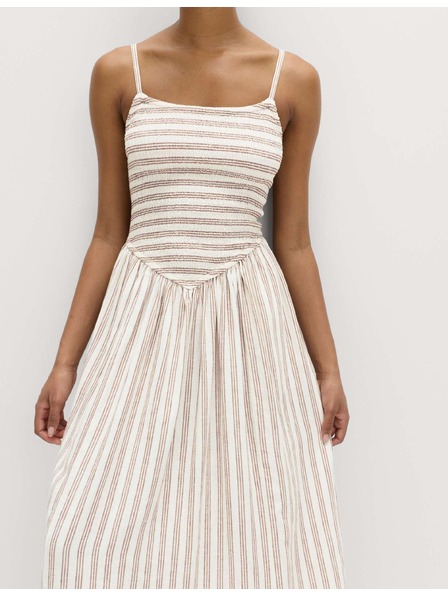 Marks & Spencer Nabrane maxi haljine s visokim udjelom lana Marks & Spencer smeđa