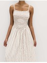 Marks & Spencer Nabrane maxi haljine s visokim udjelom lana Marks & Spencer smeđa