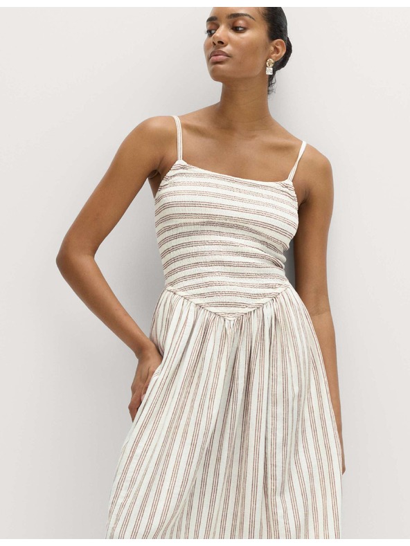 Marks & Spencer Nabrane maxi haljine s visokim udjelom lana Marks & Spencer smeđa