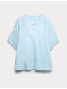 Marks & Spencer Majica Popover od čistog lana s V izrezom Marks & Spencer plava