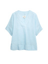 Marks & Spencer Majica Popover od čistog lana s V izrezom Marks & Spencer plava