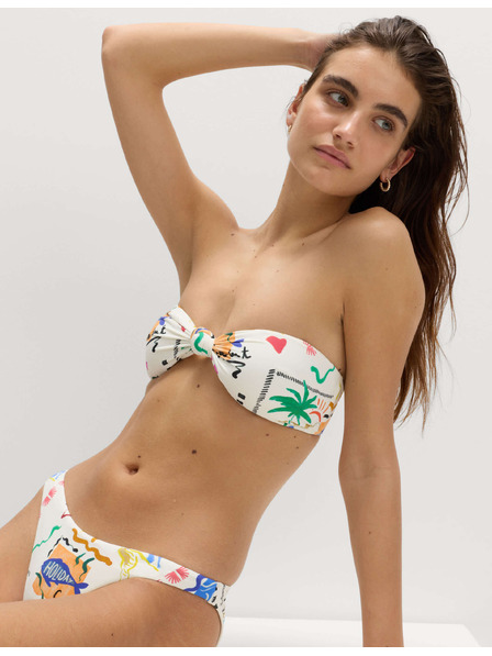 Marks & Spencer Ojačani bandeau bikinijski top s uzorkom Marks & Spencer višebojne